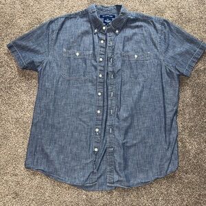 Old Navy Men's Denim Blue Casual Shirt